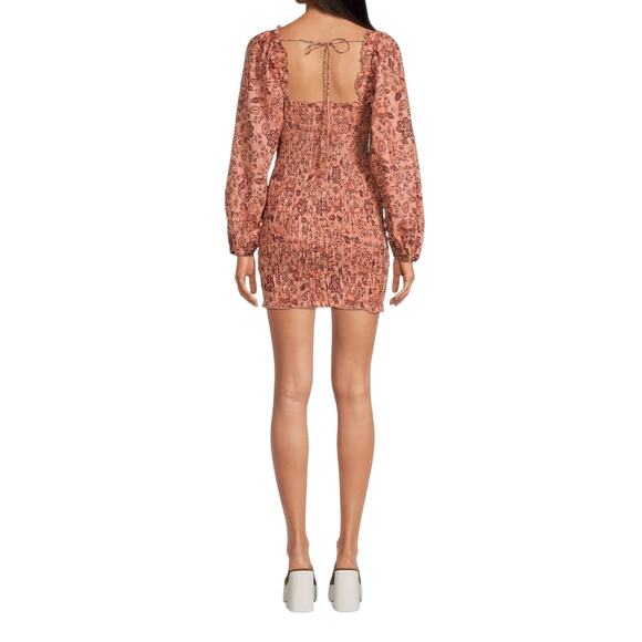 *SOLD* NWT! Free People Smock it to Me Long Sleeve Mini Dress - Size Medium - Picture 5 of 9